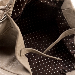 Pre Owned Furla Taupe Leather Shoulder Bag