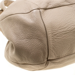 Pre Owned Furla Taupe Leather Shoulder Bag