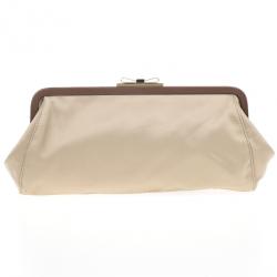 مملوكة مسبقًا Furla Taupe Evening Clutch