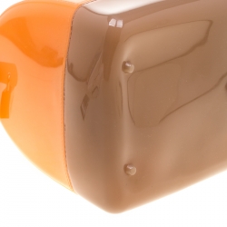 Pre Owned Furla Multicolor Rubber and Leather Candy Satchel