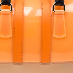 Pre Owned Furla Multicolor Rubber and Leather Candy Satchel