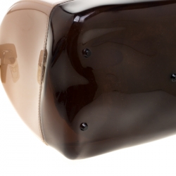 Pre Owned حقيبة ساتشل فرولا كاندي جلد ومطاط ثلاثي اللون