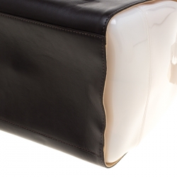 Pre Owned Furla Multicolor Glossy Rubber and Leather Leopard Detailed Candy Satchel