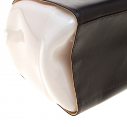 Pre Owned Furla Multicolor Glossy Rubber and Leather Leopard Detailed Candy Satchel