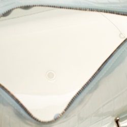 Pre Owned حقيبة ساتشل فرولا كاندي مطاط بنقوش جلد تمساح خضراء نعناعية فاتحة