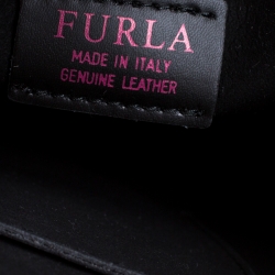 Furla Black Leather Ducale Top Handle Bag