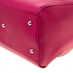 Pre Owned Furla Fuchsia Leather Satchel