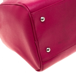 Pre Owned Furla Fuchsia Leather Satchel