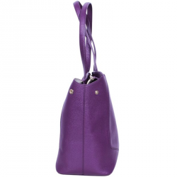 Pre Owned Furla Purple Leather Shoulder Bag