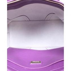 Pre Owned Furla Purple Leather Shoulder Bag