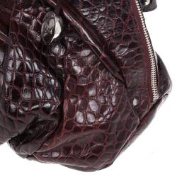 مملوكة مسبقًا Furla Red Embossed Python Leather Clara Tote