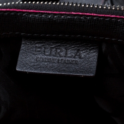 Pre Owned Furla Black Leather Small Jucca Tote