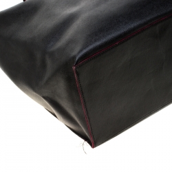 Pre Owned Furla Black Leather Small Jucca Tote