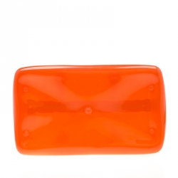 Pre Owned Furla Orange Glossy Rubber Candy Satchel