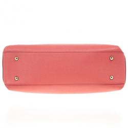 Pre Owned Furla Pink Lotus Tote 