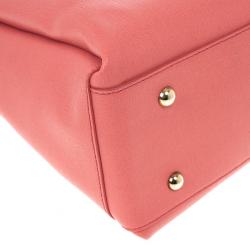 Pre Owned Furla Pink Lotus Tote 