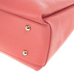 Pre Owned Furla Pink Lotus Tote 