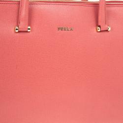 Pre Owned Furla Pink Lotus Tote 