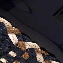 Pre Owned Furla Navy Blue Rubber Candy Satchel