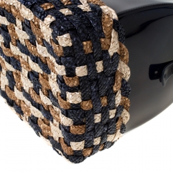 Pre Owned Furla Navy Blue Rubber Candy Satchel