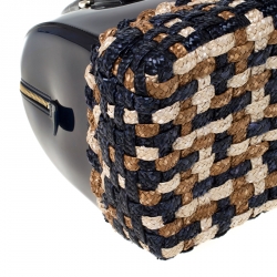 Pre Owned Furla Navy Blue Rubber Candy Satchel