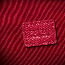 Pre Owned Furla Red Leather Crossbody Bag