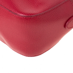 Pre Owned Furla Red Leather Crossbody Bag