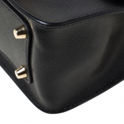 Pre Owned Furla Black/Brown Calfhair and Leather Mini Metropolis Crossbody Bag