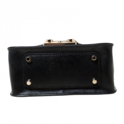 Pre Owned Furla Black/Brown Calfhair and Leather Mini Metropolis Crossbody Bag