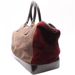 Pre Owned Furla Bi-Color Leather Everyday Bag