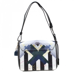 Pre Owned Furla Multicolor Printed Leather Metropolis Shoulder Bag