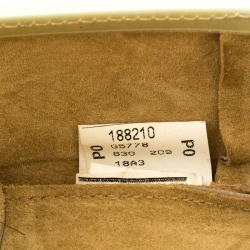 Pre Owned Furla Mint Green/Beige Glossy Rubber and Leather Push Lock Candy Satchel