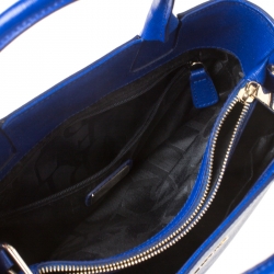 Pre Owned Furla Blue Leather Small Capriccio Tote