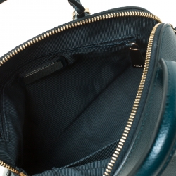 Pre Owned Furla Green Leather Piper Satchel