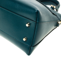 Pre Owned Furla Green Leather Piper Satchel