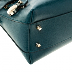 Pre Owned Furla Green Leather Piper Satchel