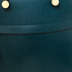 Pre Owned Furla Green Leather Piper Satchel