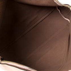 Pre Owned Furla Pink Leather Merletto Satchel