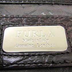 مملوكة مسبقًا Furla Brown Suede And Leather Satchel