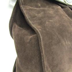مملوكة مسبقًا Furla Brown Suede And Leather Satchel