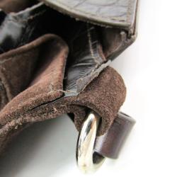 مملوكة مسبقًا Furla Brown Suede And Leather Satchel