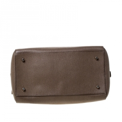 Pre Owned Furla Light Brown Saffiano Leather D-light Satchel