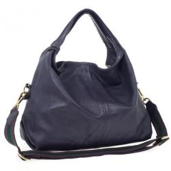 مملوكة مسبقًا Furla Blue Metallic Leather Elisabeth Hobo