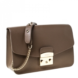 مملوكة مسبقًا حقيبة كروس فورلا متروبوليس جلد بني فاتح