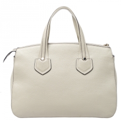 Pre Owned Furla Beige Leather Giada Satchel