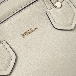 Pre Owned Furla Beige Leather Giada Satchel