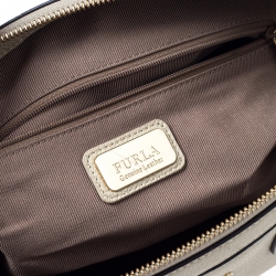 Pre Owned Furla Beige Leather Giada Satchel