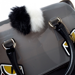 Pre Owned Furla Grey Rubber Small Candy Jungle Cookie Satchel
