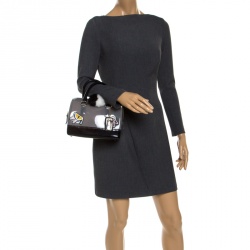 Pre Owned Furla Grey Rubber Small Candy Jungle Cookie Satchel