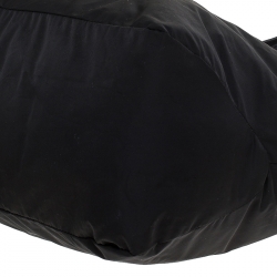 Pre Owned Furla Black Nylon and Leather Shopper Tote